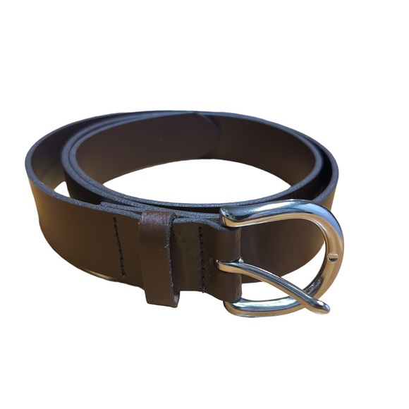 2 GAP Leather Belts Black and Brown Length 40 1/2 inches - Picture 3 of 7